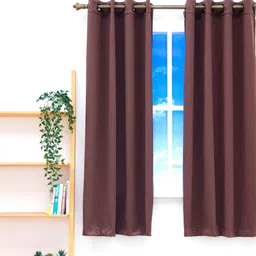 Ariana Brown Black Out Window Curtain-image-33