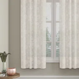 HOSTA HOMES Cream-Coloured Geometric Window Curtain-picture-22