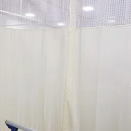 CASA-NEST Cream Coloured Long Door Hospital Partition Curtain-image-1