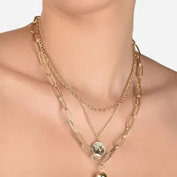 AMI Gold-Toned Gold-Plated Layered Chain image 2