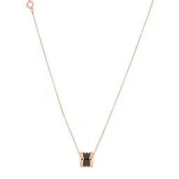 LAIDA Women Rose Gold-Plated AD Studded Pendant with chain image 4