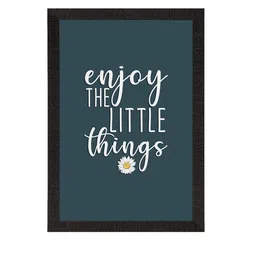 eCraftIndia Green & White Motivational Quote Printed Framed UV Art Painting image 3