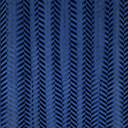 RIDHAAN Navy Blue 2 Pieces Zig Zag Embellished Room Darkening Velvet Window Curtains image 5