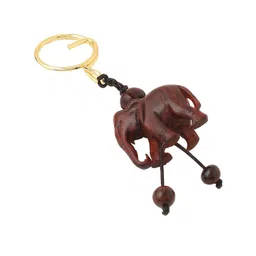 RDK Red Premium Quality Sandalwood Elephant Keychain image 4