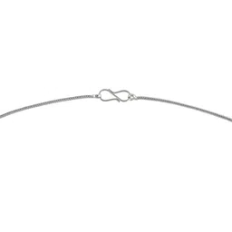 Estele Rhodium-Plated Alphabet L-Shaped Pendant With Chain image 5