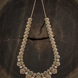 Kushal's Fashion Jewellery Copper Gold-Plated Necklace image 3