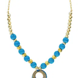 AKSHARA Girls Gold-Plated Handcrafted Necklace-picture-33