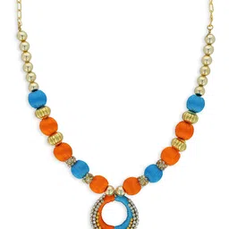 AKSHARA Girls Gold-Plated Beaded Necklace-image-14