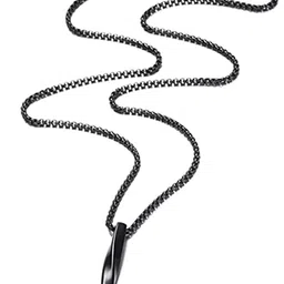 VIEN Twisted Cube Bar Pendant Necklace-picture-12
