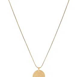 VIRAASI Men Stainless Steel Gold Plated Lion Engraved Pendant with Chain Necklace image 4
