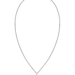 GIVA Men 925 Silver Rhodium-Plated Cubic Zirconia-Studded Pendants with Chains image 2
