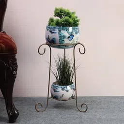 pristine interiors Ceramic Paint Metal Planter-picture-19