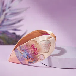 hair drama co. HAIR DRAMA COMPANY Kids Girls White & Pink Disney Princess Knotted embroidered Hairband image 1