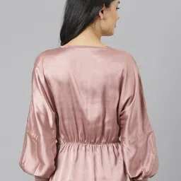 am ma Champagne Cinched Waist Top image 5