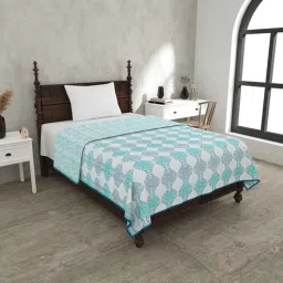 jaipur fabric Blue Cotton Traditional 220 GSM Double Bed Dohar-picture-30
