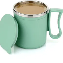 happi Coffee Cup with Lid Stainless Steel for Tea Milk Inner Double Wall Cup Stainless Steel, Plastic Coffee Mug-picture-23