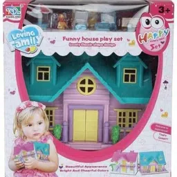 mahi zone Dream Funny House Play Set Doll House Set for Boys and Girls_M117-picture-21