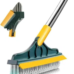 2-in-1 Gap Cleaning Scraper Mop Brush with Long Handle Mop Head and Rod-image-90