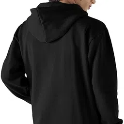 cloroot Men Full Sleeve Solid Hooded Sweatshirt image 2