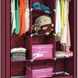 vipash 6+2 Portable Wardrobe for Storage Carbon Steel Collapsible Wardrobe-picture-28