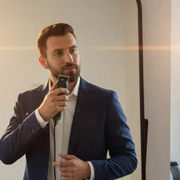 Frinzoo Professional Men’s Trimmer for Hair, Beard, and Body Trimmer 0 min Runtime 4 Length Settings image 4