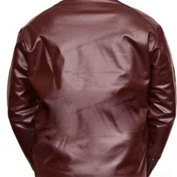 wm traders Men Solid Leather Jacket image 2