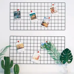 moreyaji wall Hanging DIY Steel Grid Photo Frame for Wall [85x55CM] 34 inch Grid Photo Frame wall image 2