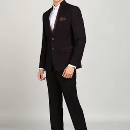 park avenue Men 2 PC Suit Self Design Suit image 2