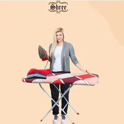 shree by shree Iron Table Stand with Press Holder, Foldable & Height Adjustable Multi-Function Ironing Board-picture-38