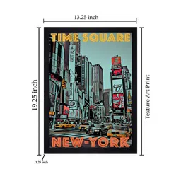 chaque decor Time Theo Multicolour Textured Paper Framed Art Print image 5