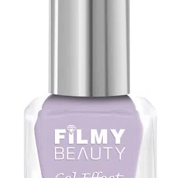 filmy beauty Gel Effect Nail Polish Lavender – Glossy, Quick-Dry, Long-Lasting (10 ml) White image 1