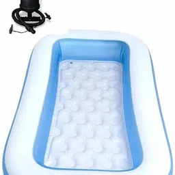 maple toys Nexia 5.5 Feet Rectangular Shape Inflatable Swimming Pool with Hand Air Pump. Inflatable Swimming Pool, Inflatable Toy Pump-picture-14