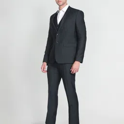 arrow Men Tailored Fit Reversible Waist Coat Three Piece Suit Woven Suit image 3