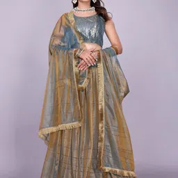 julee Solid Semi Stitched Lehenga Choli-picture-19