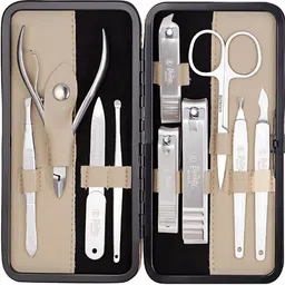beaute secrets 10-Piece Nail Cutter Set, Nail Clipper, Scissors, Tweezers & Filer, Gift image 1