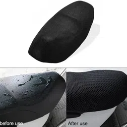 pnk NActiva 5G Free Size Bike/Scooty Seat Cover Very Soft Net Mesh Fabric and Smooth Single Bike Seat Cover For Honda Activa 4G image 3