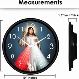 pr craft Analog 25 cm X 25 cm Wall Clock image 2