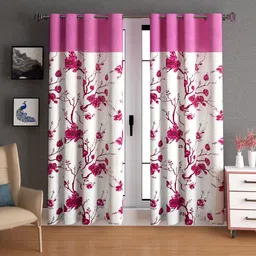 lunar days 152 cm (5 ft) Window Polyester Room Darkening Curtain (Pack Of 2)-picture-15