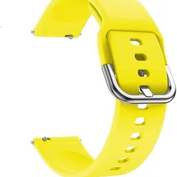 MOBISINGH MSH19BE0043YW 19MM Silicon Watch Strap with Buckle Lock FOR NOISE COLORFIT PRO 2 Smart Watch Strap-picture-27