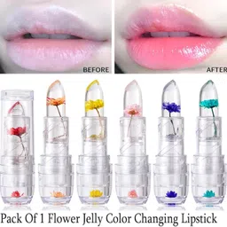 roodiles Waterproof Moisturizing Crystal Jelly Flower Lip Gloss Lipstick Lip Balm image 2