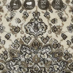 obsessions Cream and Beige Persian 2x3 Feet Machine Made Runner image 3