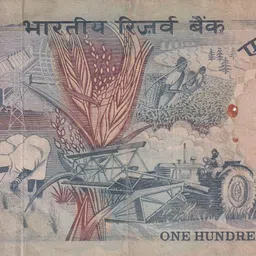 vkcoins 786786 FANCY NUMBER COBALT BLUE 100 RUPEES NOTE OLD S. JAGANNATHAN RARE NOTE Modern Coin Collection image 2