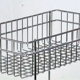 spacekeeper Stainless Steel Vegetable & Fruit Kitchen Storage 3 Layer Trolley Stainless Steel Kitchen Trolley image 4