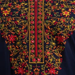 gomoswa international Women Embroidered Viscose Rayon A-line Kurta image 4