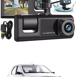 gonama Universal Dash Cam 3 Channel Front and Rear Inside Dash Camera for Cars SG110 Universal Dash Cam 3 Channel Front and Rear Inside Dash Camera for Cars SG110 Parking Sensor image 1
