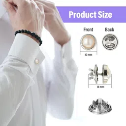 MGNLR Brooch Pins for Women Cover Up Button Pins Instant Button Jeans Button Brooch image 5