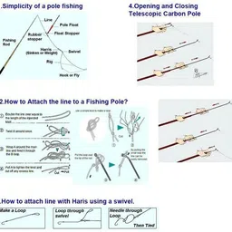 house of common Fishing Fly Rod 7feet 210cm /pole rod Multicolor Fishing Rod image 3