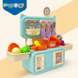 buddynjoy Mini Dream Kitchen Set Pretend Play Cooking Set with Utensils & Accessories Set-picture-16