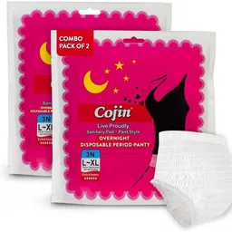 cojin Disposable sanitary panties for overnight use Combo of 2 (6 Nos.) Sanitary Pad-picture-16