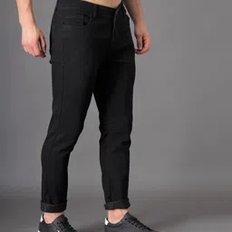 zaysh Men Regular Mid Rise Black Jeans image 3